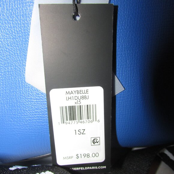 Karl Lagerfeld Blue Tote with Iconic Characters New With Tags - Picture 3 of 7